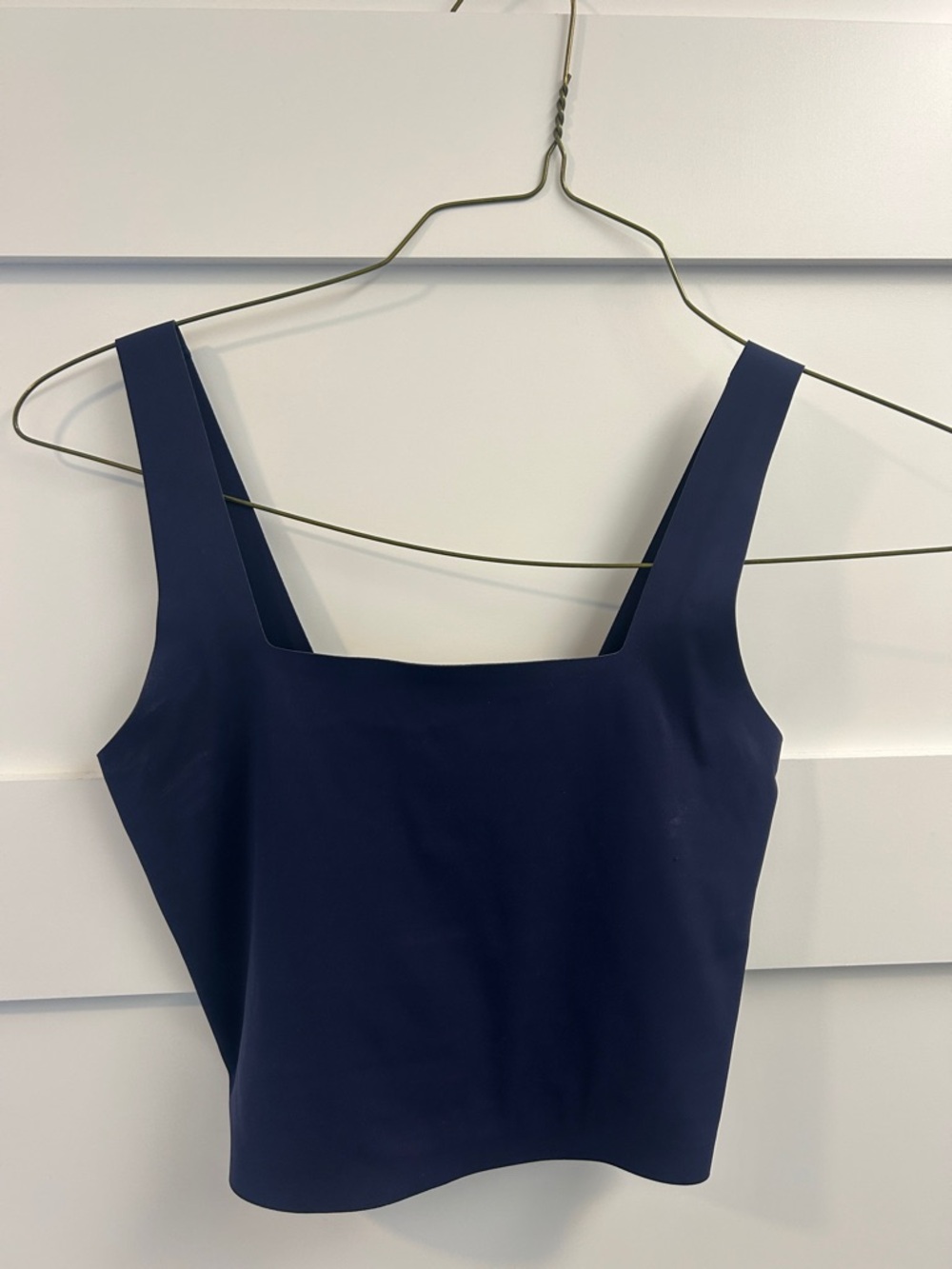 aerie SmoothEZ Navy Cropped Tank
